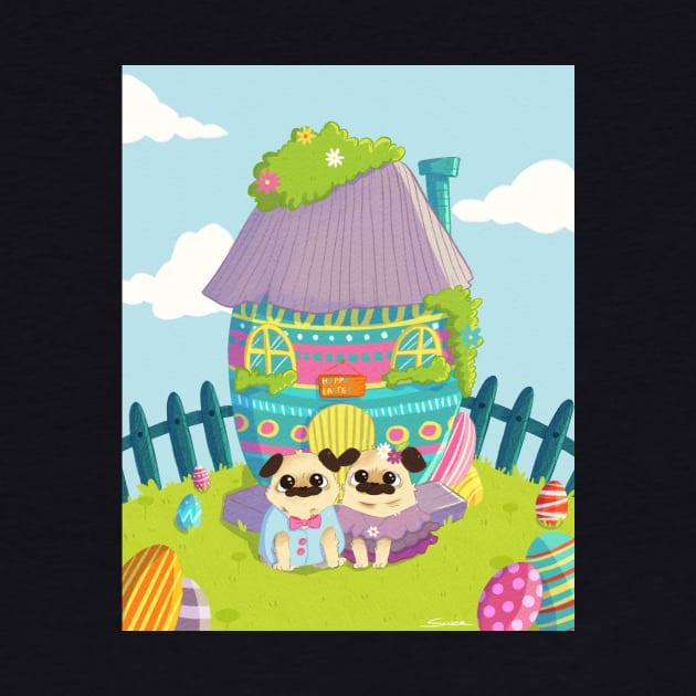 Easter Pug by Susee